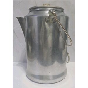 Century Camping Stainless Steel Percolator Coffee Pot With Handle 20 Cups
